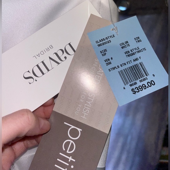 Wedding dress from David’s Bridal (with hanger). - Picture 3 of 8